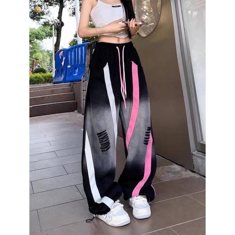 American Retro Hip-hop Straight Wide-leg Pants