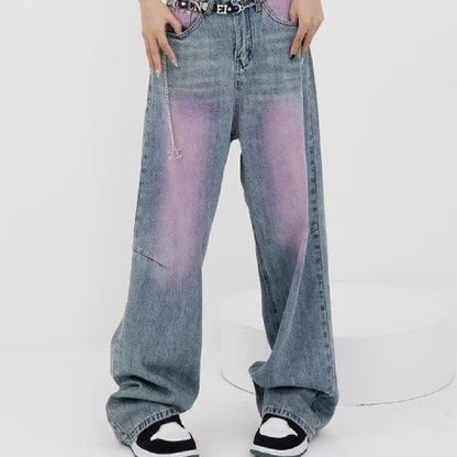 Distressed Heavy Industry Straight Casual Jeans