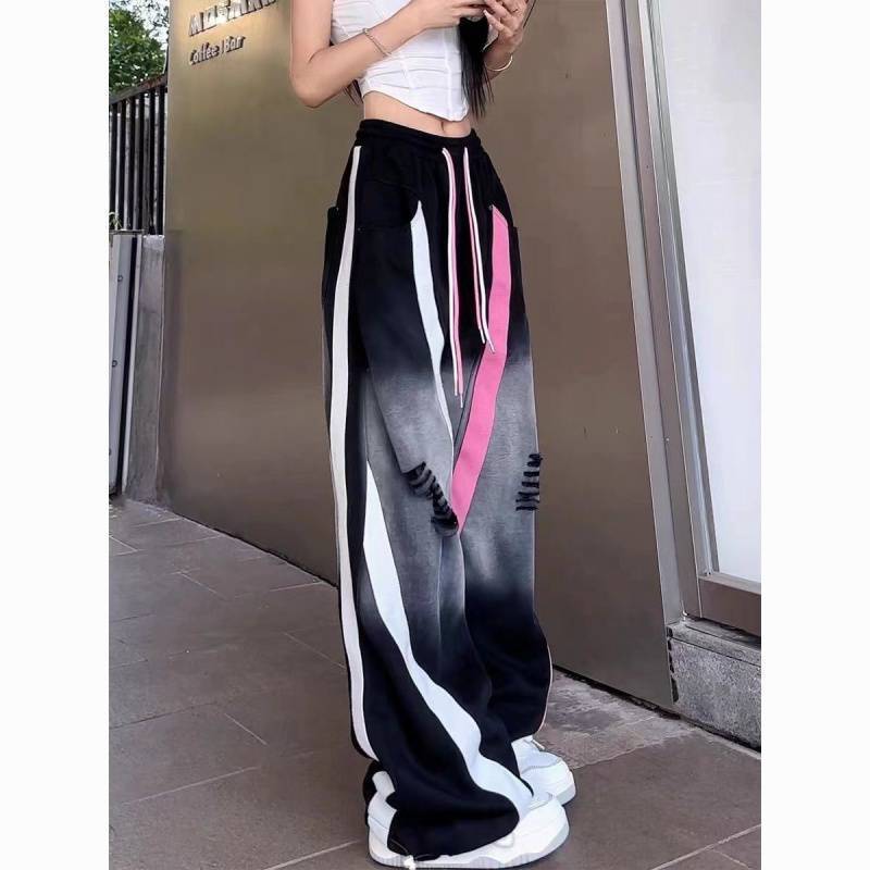 American Retro Hip-hop Straight Wide-leg Pants