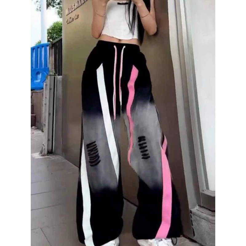 American Retro Hip-hop Straight Wide-leg Pants